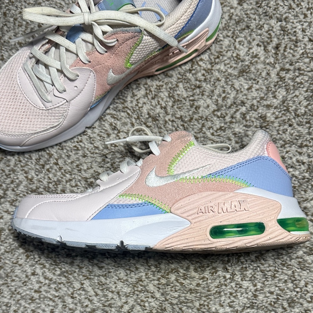 Nike Air Max Sneakers in Pink, Blue, and Green - Picture 3 of 8